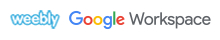 Logos für Weebly, Google Workspace